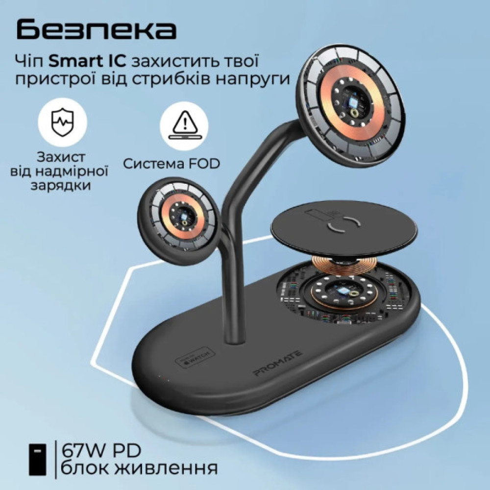 Зарядний пристрій Promate wireless (synergy-pro.black)