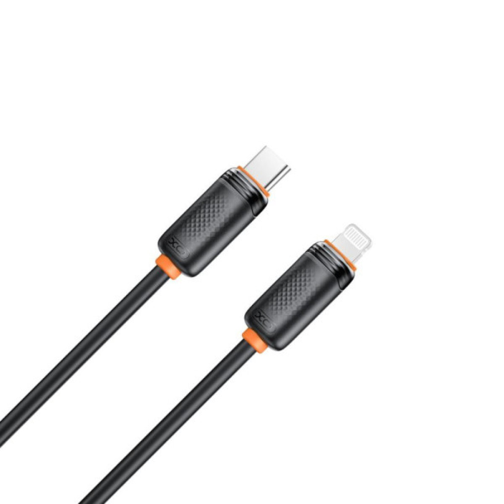 Дата кабель USB-C to Lightning 1.0m 27W black XO (XO-CB-300CL-BK)