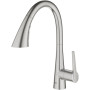 Змішувач для кухні Grohe Scala, довж.виливу - 231мм, поворотний/витяжний, 1важіль, супер сталь