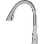 Змішувач для кухні Grohe Scala, довж.виливу - 231мм, поворотний/витяжний, 1важіль, супер сталь