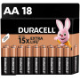 Батарейка Duracell AA лужні 18 шт. в упаковці (5000394107519 / 5006192)