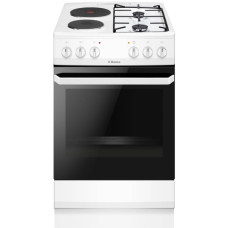 Плита Hansa з комбі. вар. поверхнею, 50х60см, 62л, емаль, газ контр., білий