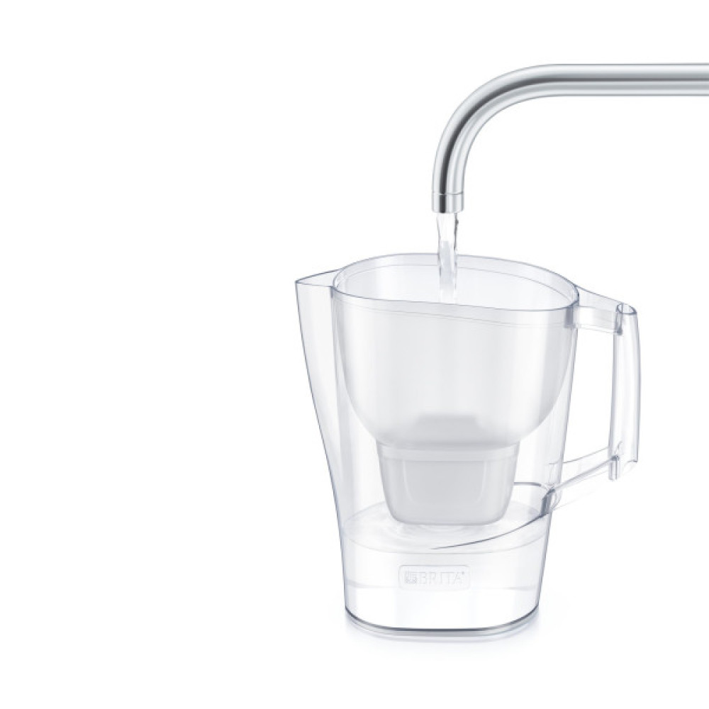 Фільтр-глечик Brita Aluna Memo MXPro 2.4л (1.4л очищеної води) з картриджем білий