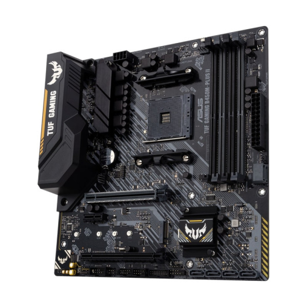 Материнcька плата ASUS TUF GAMING B450M-PLUS II sAM4 B450 4xDDR4 HDMI DVI mATX