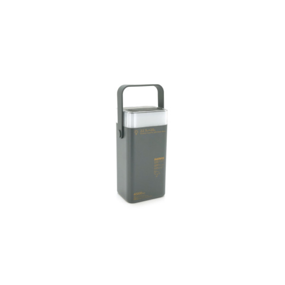 Батарея універсальна Remax 40000mAh, 22.5W, PD+QC, 2*USB+2*Type-C, Gray (RPP-596)