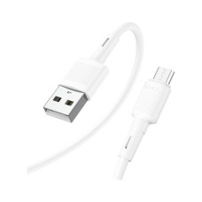 Дата кабель USB 2.0 AM to Micro 5P 1.0m 2.4A PVC X83 white HOCO (6931474770899) Дата кабель USB 2.0 AM to Micro 5P 1.0m 2.4A PVC X83 white HOCO (6931474770899)