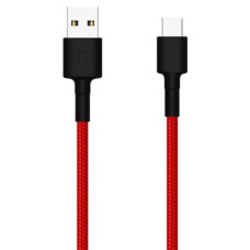 Дата кабель USB 2.0 AM to USB-C 1.0m Braide red Xiaomi (435419)