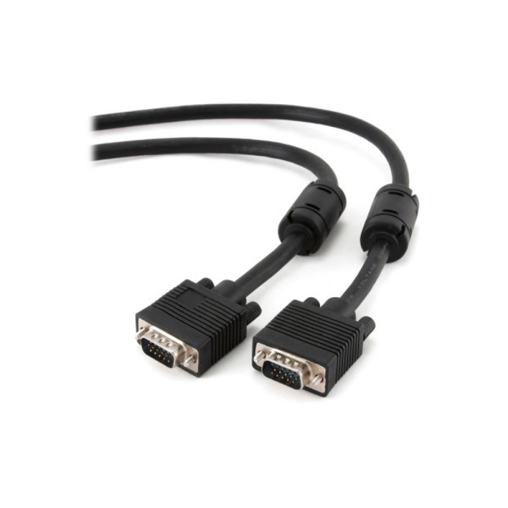 Кабель мультимедійний VGA M to VGA M 1.5m ferrite Cablexpert (CCB-PPVGA-1.5M)