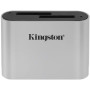 Кардрідер Kingston USB 3.2 Type-C > 2xSD UHS-II Workflow Срібний Кардрідер Kingston USB 3.2 Type-C > 2xSD UHS-II Workflow Срібний
