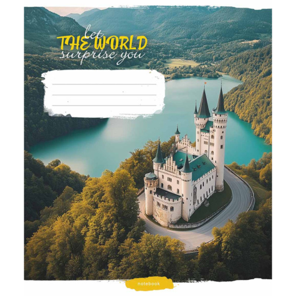 Зошит Школярик Let the world surprise you 60 аркушів лінія (060-3548L)