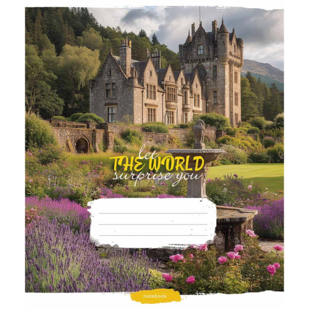 Зошит Школярик Let the world surprise you 60 аркушів лінія (060-3548L)