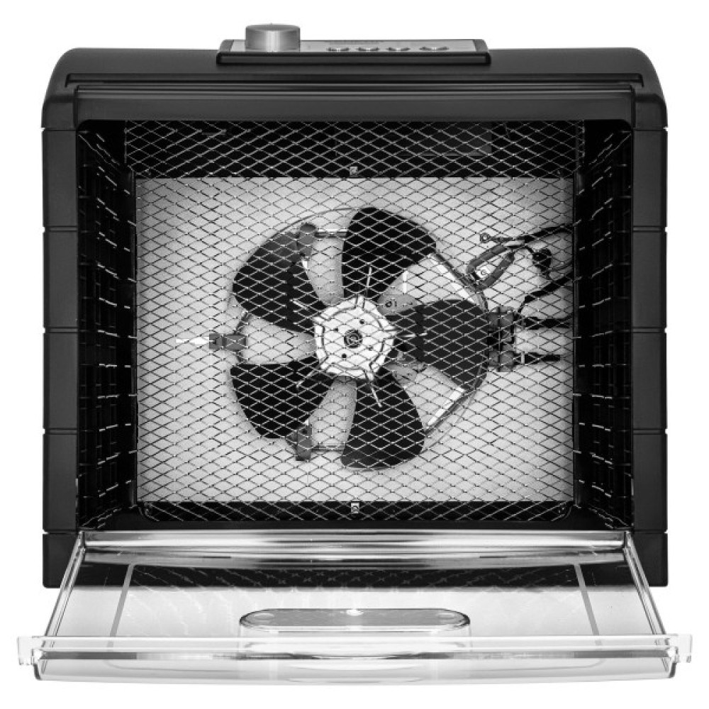 Сушарка для продуктів Sencor 500Вт, піддонів -2x33см, діаметр-33см, макс-70°С, сітка для ягід в компл., алюміній, пластик , чорний