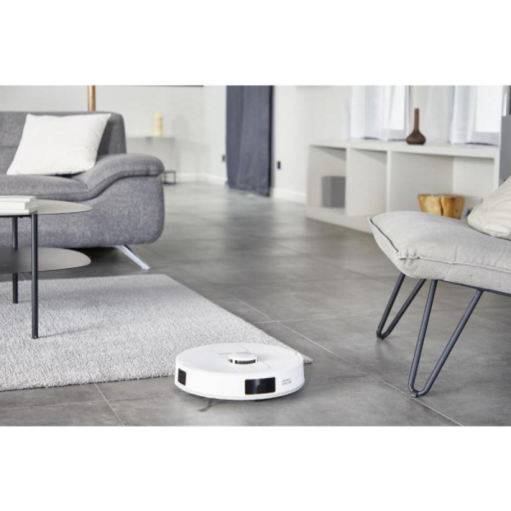 Робот-пилосос Rowenta миючий X-Plorer Serie 140+ Total Care, 5000ПаВт, h=9.5см, 0.29л, конт пил -0.28л, вода - вологе прибирання, автон. робота до 120хв, самоочистка, білий