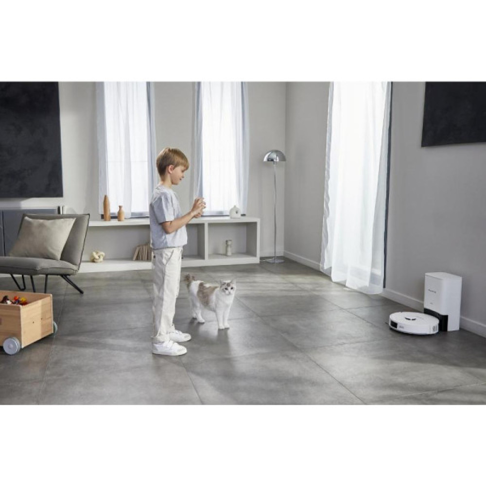 Робот-пилосос Rowenta миючий X-Plorer Serie 140+ Total Care, 5000ПаВт, h=9.5см, 0.29л, конт пил -0.28л, вода - вологе прибирання, автон. робота до 120хв, самоочистка, білий