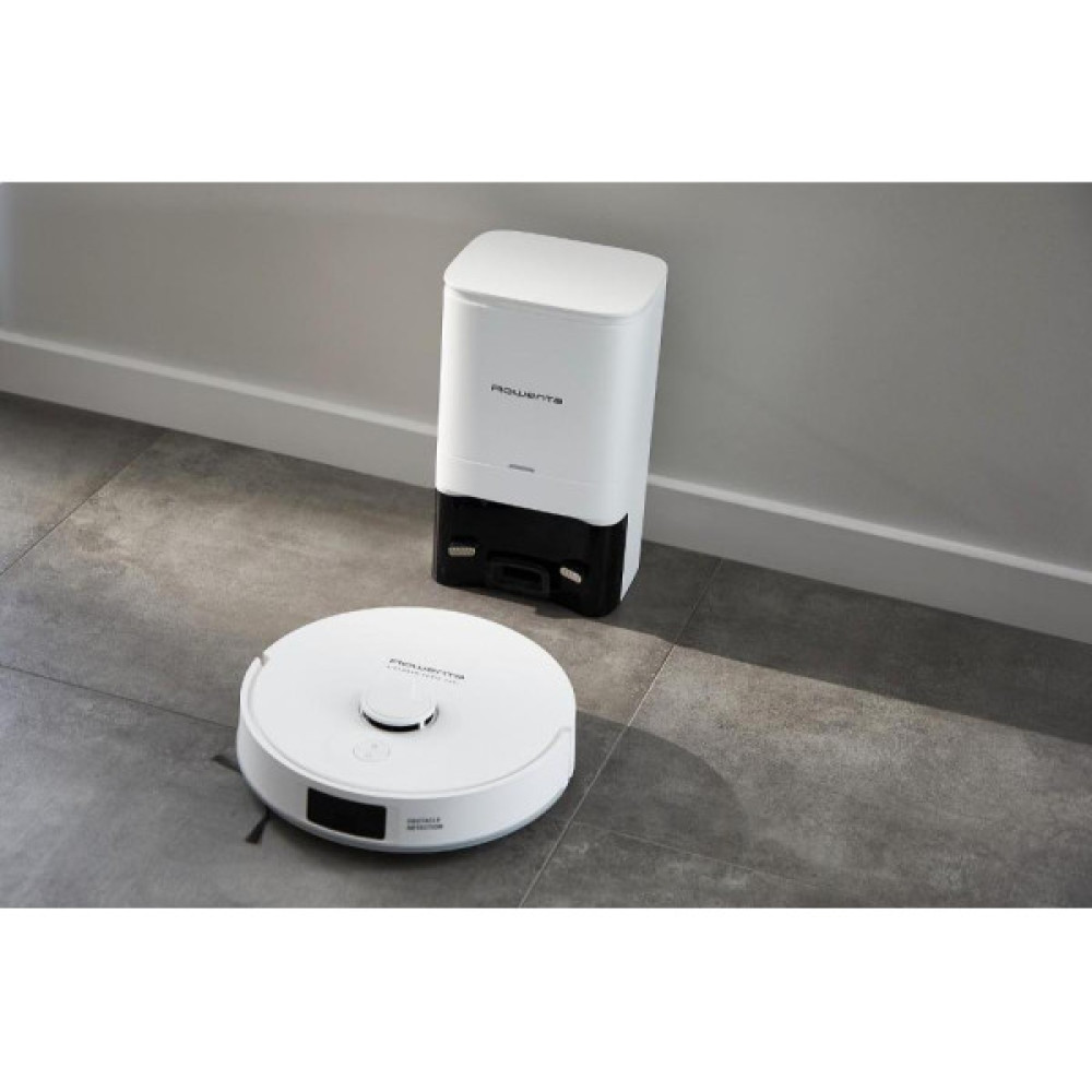 Робот-пилосос Rowenta миючий X-Plorer Serie 140+ Total Care, 5000ПаВт, h=9.5см, 0.29л, конт пил -0.28л, вода - вологе прибирання, автон. робота до 120хв, самоочистка, білий