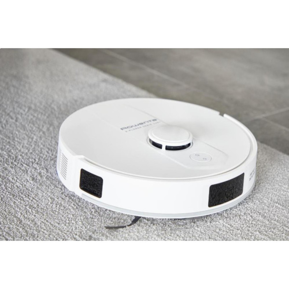 Робот-пилосос Rowenta миючий X-Plorer Serie 140+ Total Care, 5000ПаВт, h=9.5см, 0.29л, конт пил -0.28л, вода - вологе прибирання, автон. робота до 120хв, самоочистка, білий