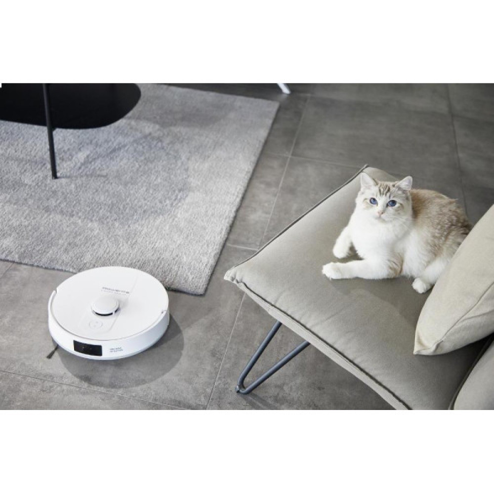 Робот-пилосос Rowenta миючий X-Plorer Serie 140+ Total Care, 5000ПаВт, h=9.5см, 0.29л, конт пил -0.28л, вода - вологе прибирання, автон. робота до 120хв, самоочистка, білий