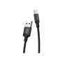 Дата кабель USB 2.0 AM to USB-C 2.0m 2A nylon X14 black HOCO (6957531062929)