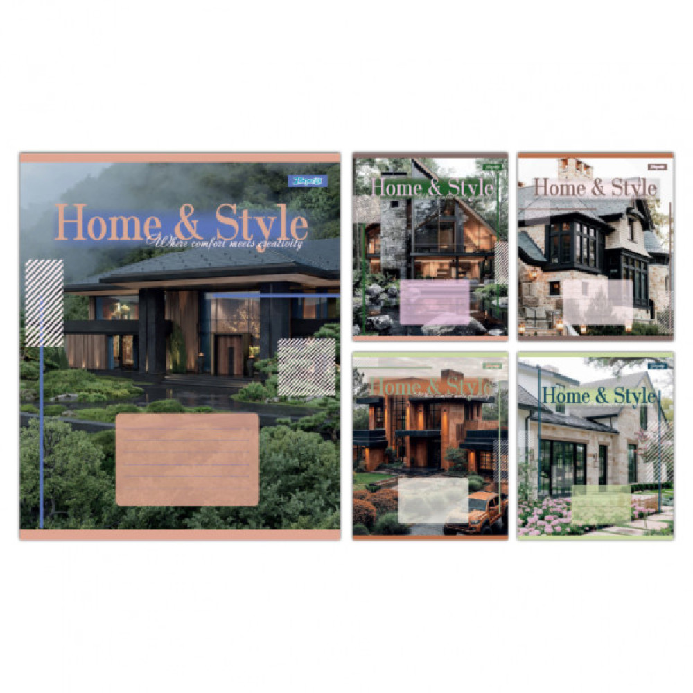 Зошит 1 вересня Home & Style А5 24 аркушів лінія (768114)