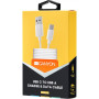 Дата кабель USB 2.0 AM to USB-C 1.0m white Canyon (CNE-USBC1W) Дата кабель USB 2.0 AM to USB-C 1.0m white Canyon (CNE-USBC1W)