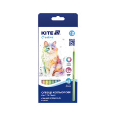 Олівці кольорові Kite Creative Pastel 12 кольорів (K-451)