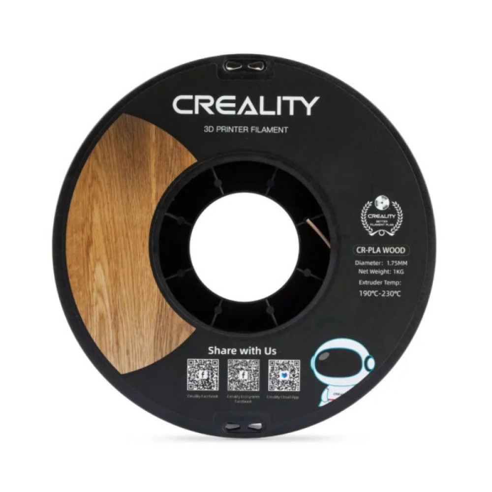 Пластик для 3D-принтера Creality PLA wood 1кг, 1.75мм, light brown (3301130001)