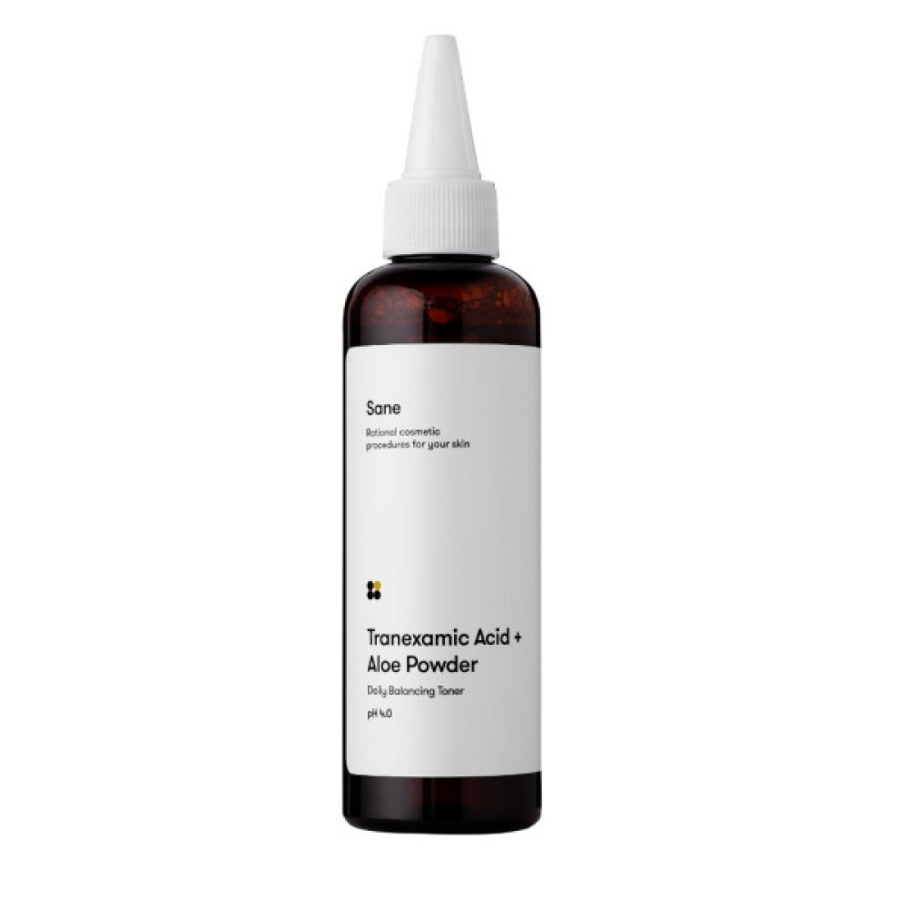 Тонік для обличчя Sane Tranexamic Acid + Aloe Powder Daily Balancing Toner Ph 4.0 Балансувальний 100 мл (4820266830908)