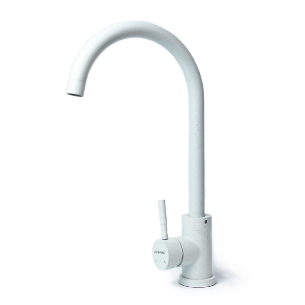 Набір кухонний Adamant Horizon Medium, штучний камінь, прямокут., з крилом, 700х500х230мм, чаша - 1, врізна, Old stone + змішувач