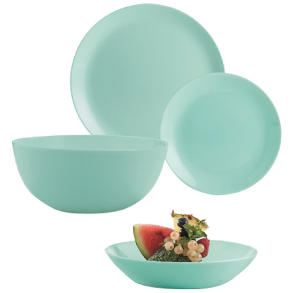 Столовий сервіз Luminarc Diwali Бірюзовий 19 предметів (P2947)