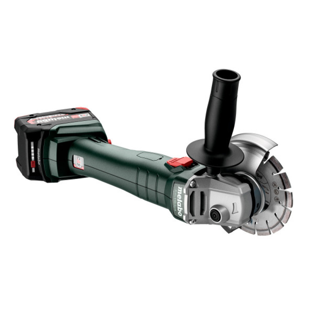 Шліфмашина кутова акумуляторна Metabo W 18 L 9-125 125мм 18В 2х4А·год 8500об/хв 2.3кг
