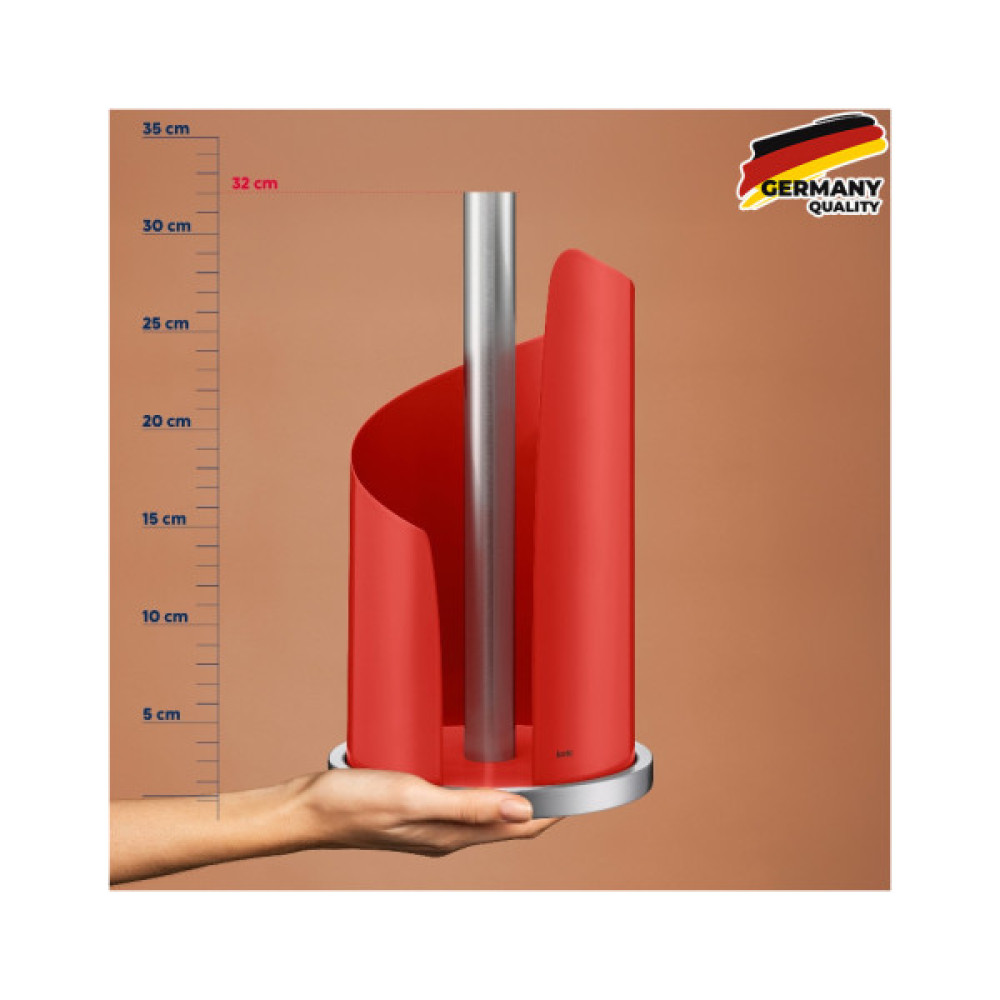Тримач паперових рушників Kela Stella 15 х 32 см червоний (11241)