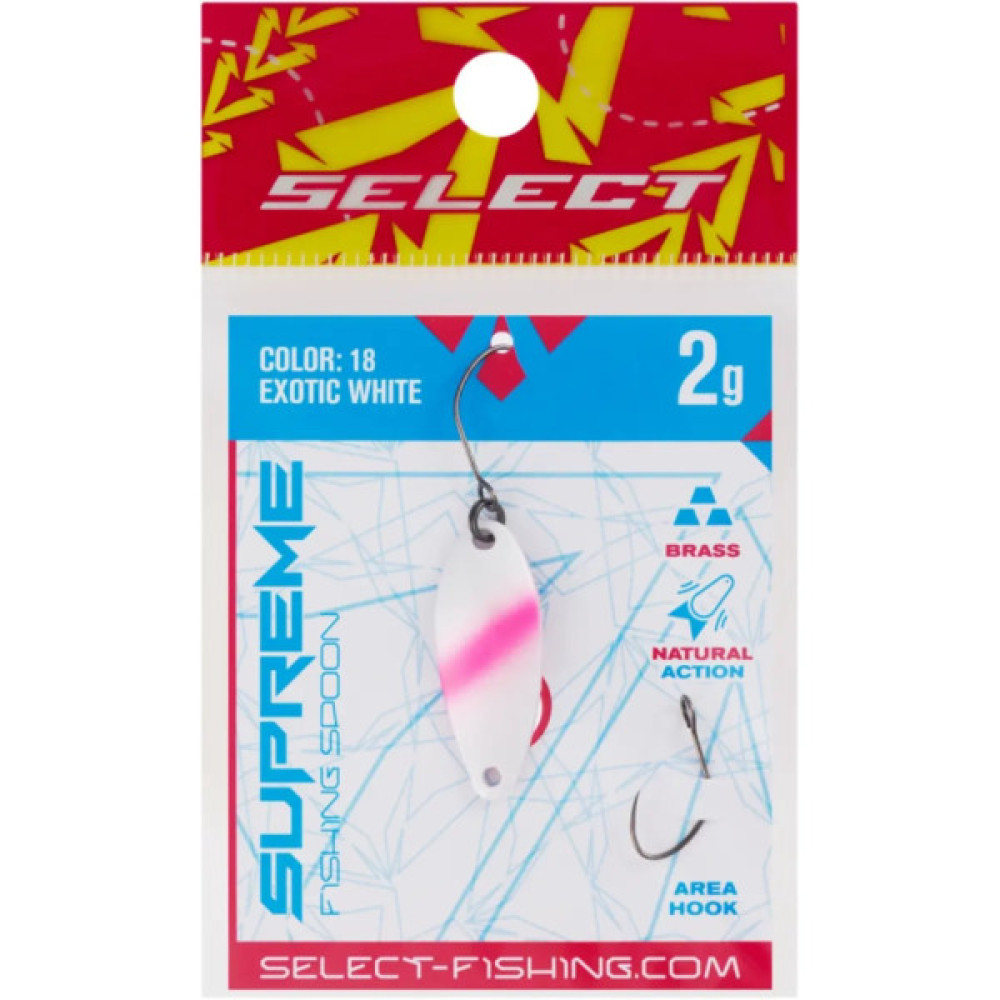 Блешня Select Supreme 2.0g 27mm 18 Exotic White (1870.80.48)