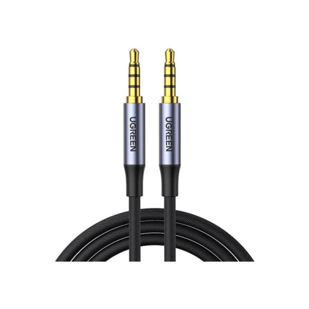 Кабель мультимедійний 3.5mm M to 3.5mm M 1.5m (4pin) AV183 gray Ugreen (20497)