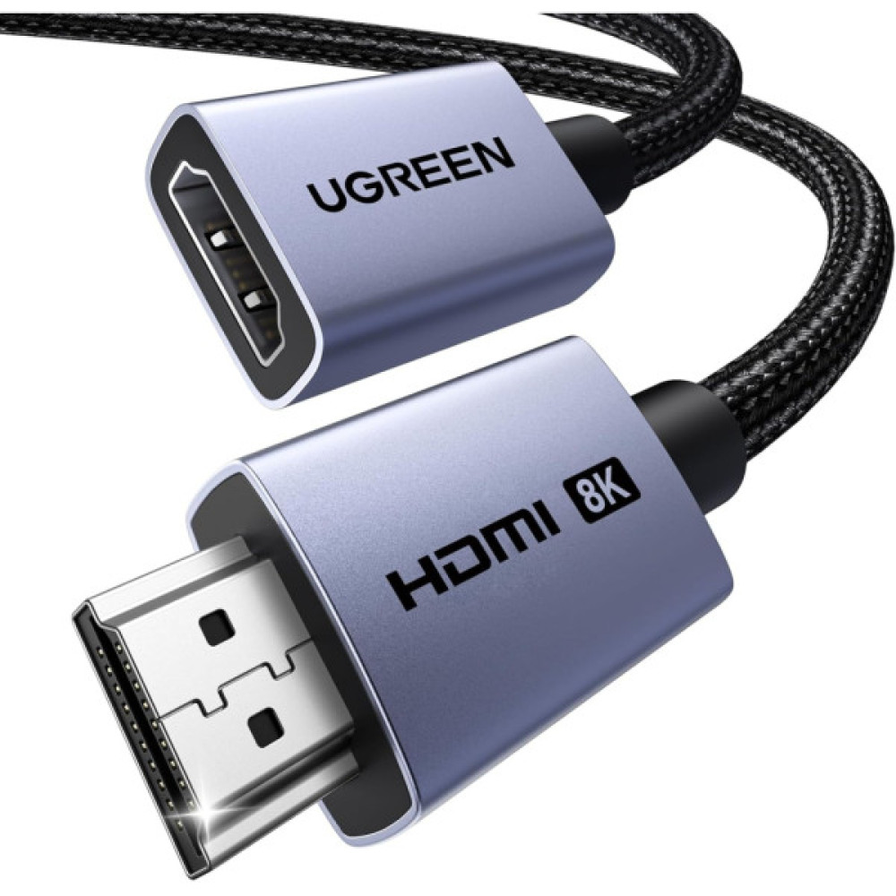 Кабель мультимедійний HDMI M to HDMI M 2.0m 8K60Hz 48Gbps black Ugreen (95927)