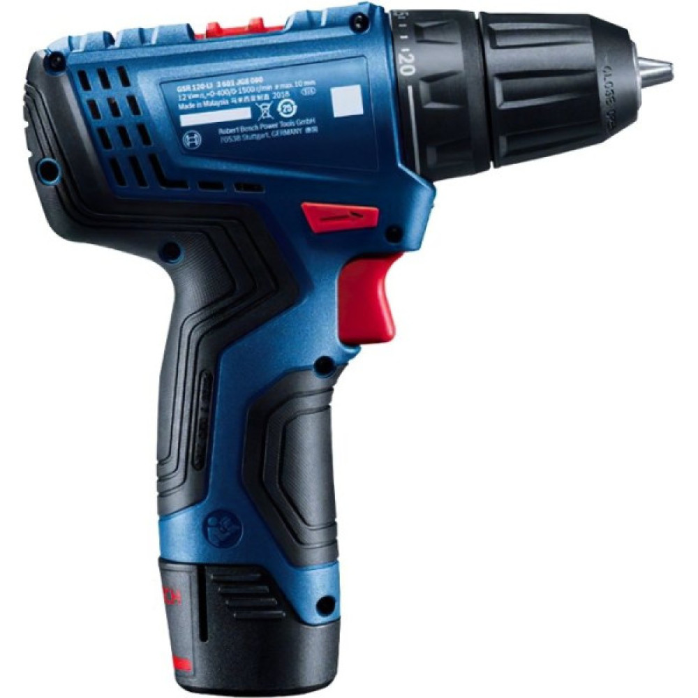 Шурупокрут-дриль акумуляторний Bosch Professional GSR 120-LI 12В 2х2А·год 14·30Нм 0-400·0-1500об·хв 2.5кг