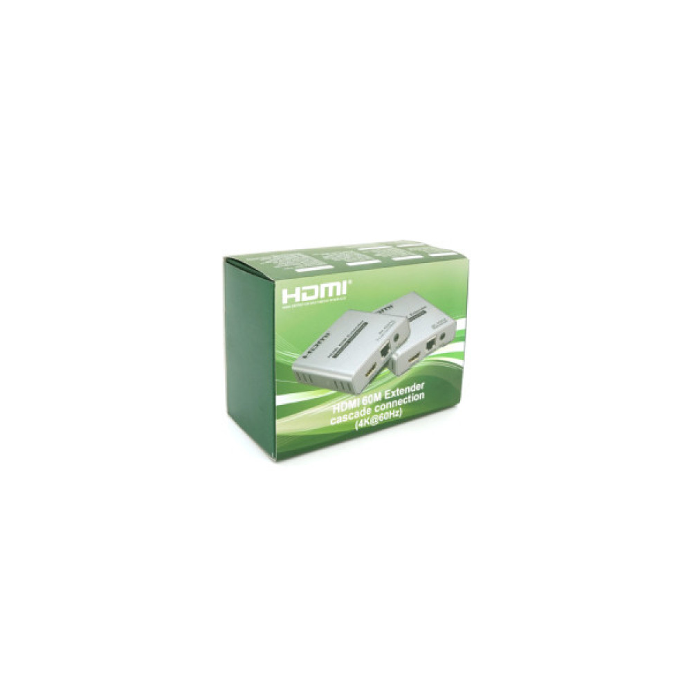Адаптер HDMI extender 120m CAT5E/6 4K 60Hz Voltronic (YT-SCPE HDM-120m4K60HZ)