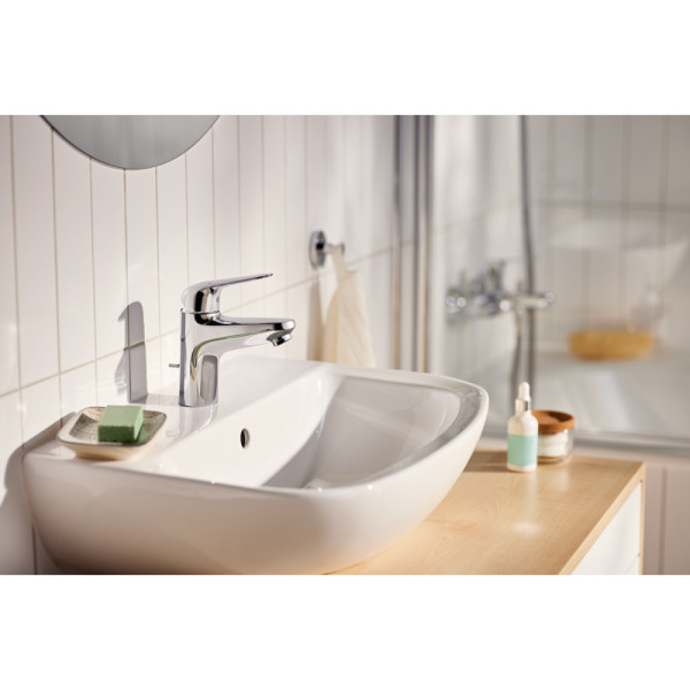 Змішувач для раковини Grohe QuickFix Swift M  довж. виливу - 116мм, неповоротний, 1 важіль, хром