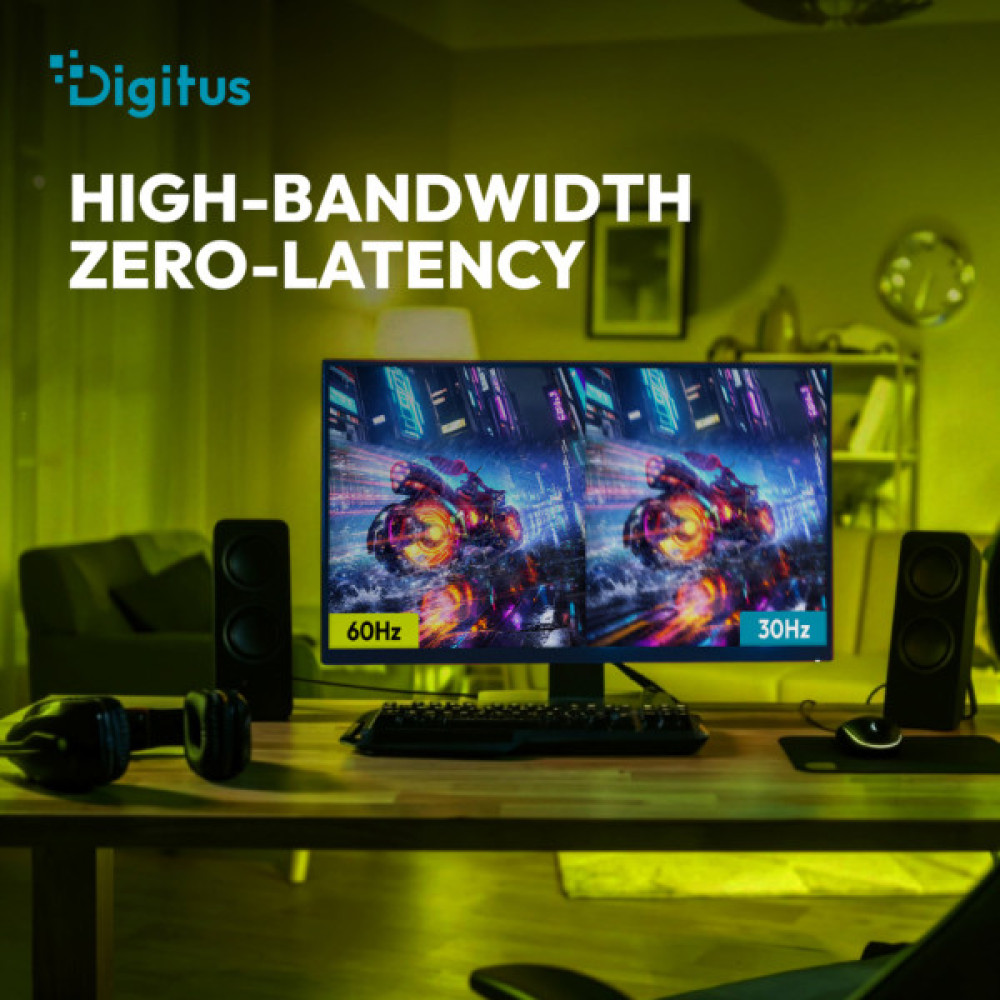 Кабель мультимедійний HDMI M to HDMI M 40.0m V2.1 8K60Hz AOC 48Gbps black Digitus (AK-330126-400-S)