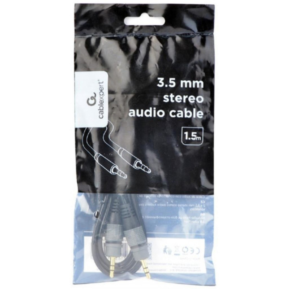 Кабель мультимедійний 3.5mm M to 3.5mm M 1.5m Cablexpert (CCAP-3535MM-1.5M)