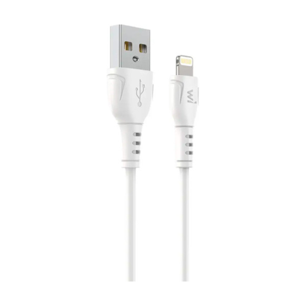 Дата кабель USB 2.0 AM to Lightning 1.0m PVC white Wibrand (WI.DC/BO1W-UL)