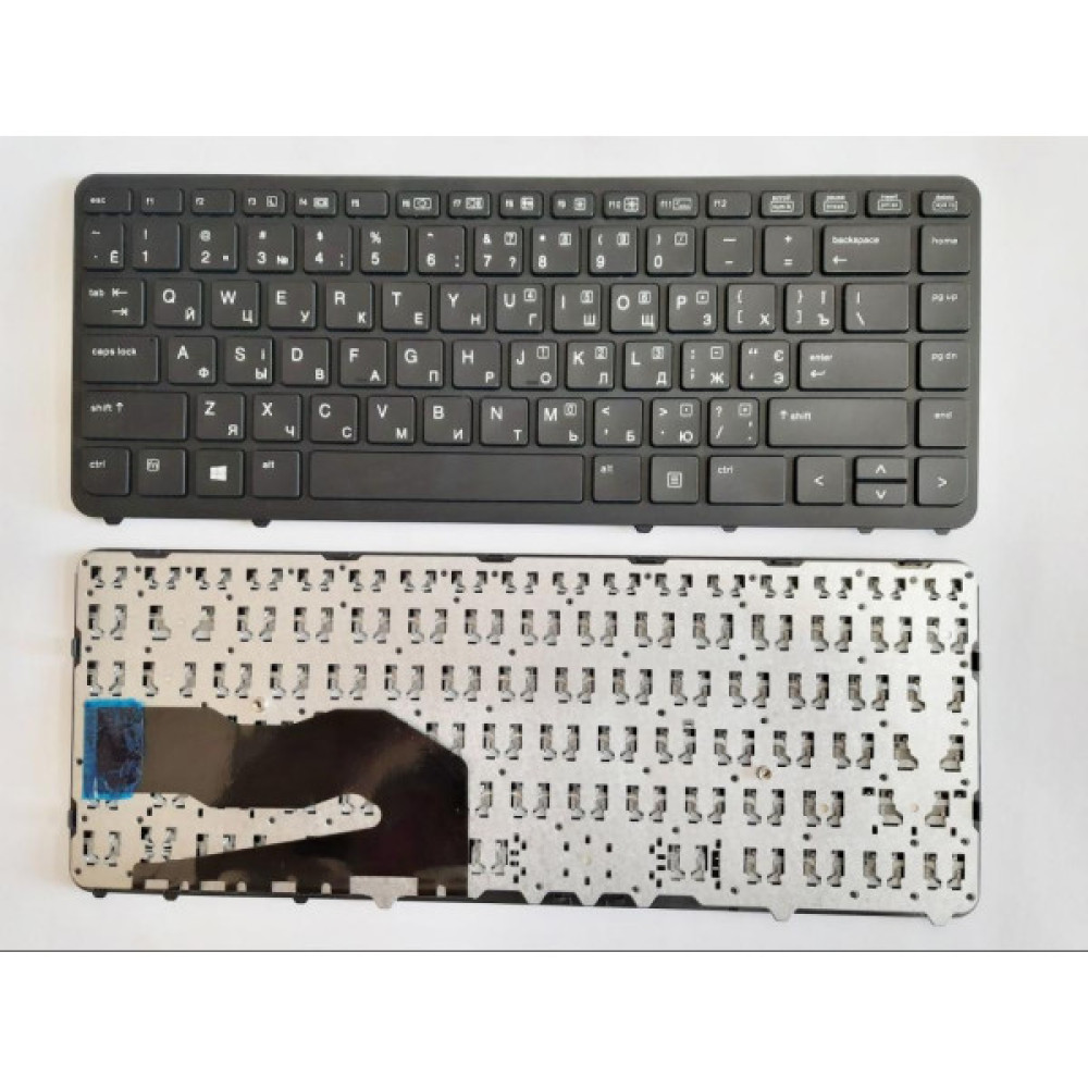 Клавіатура ноутбука HP EliteBook 840 G1/G2, 850 G1/G2 черная с черной UA (A46123)