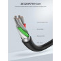 Дата кабель USB 2.0 AM to USB-C 2.0m US287 Black Ugreen (60118)