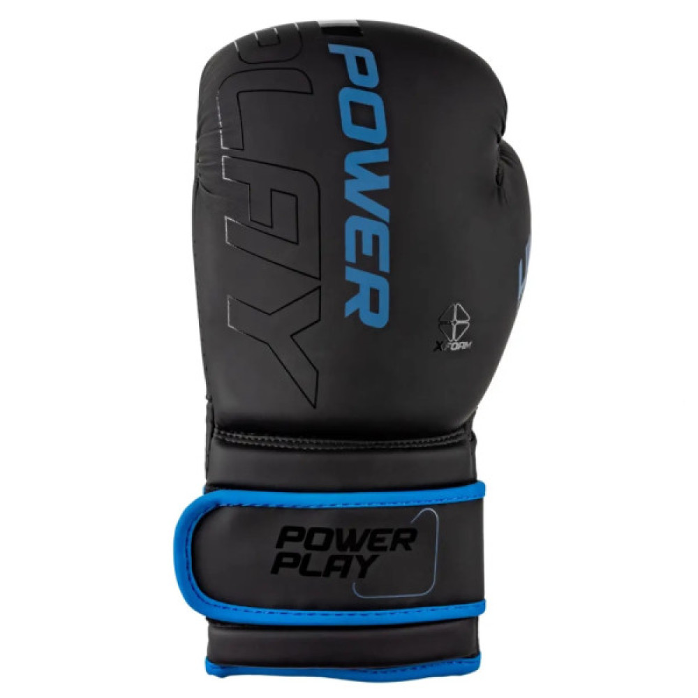 Боксерські рукавички PowerPlay 3024 Ultra Mat Чорно-Темно сині 14 унцій (PP_3024_14oz_Bl/Navy)