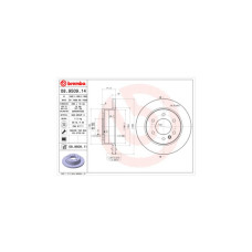 Гальмівний диск Brembo 08.9509.11