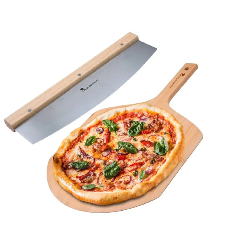 Кухонний ніж MasterPro Pizza oven 2 предмета (ніж та дошка) (BGKIT-0046)