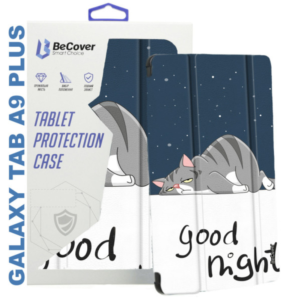 Чохол до планшета BeCover Smart Case Samsung Tab A9 Plus SM-X210/SM-X215/SM-X216 11.0" Good Night (710308) Чохол до планшета BeCover Smart Case Samsung Tab A9 Plus SM-X210/SM-X215/SM-X216 11.0" Good Night (710308)