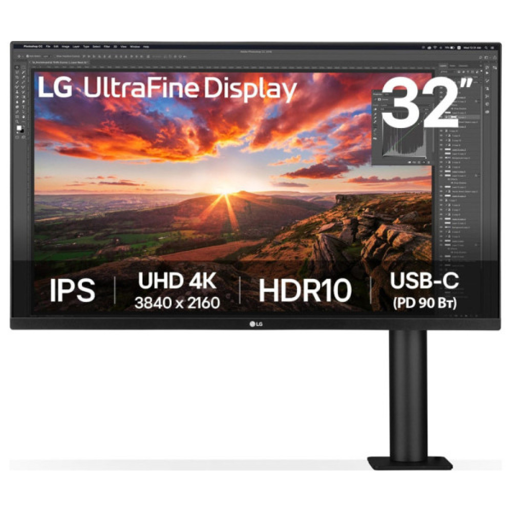 Монітор LG 32UN880K-B