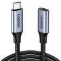 Дата кабель Ugreen USB-C M/F 1.0m 5A 10Gbps USB 3.1 black (30205)