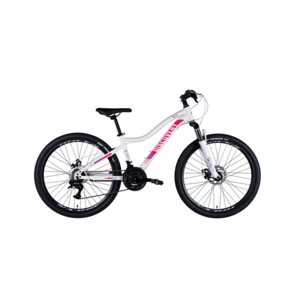 Велосипед Discovery 24" KELLY DD рама-14" ST 2025 біло-рожевий (OPS-DIS-26-628)