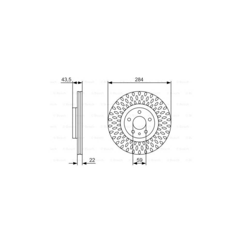 Гальмівний диск Bosch 0 986 479 558